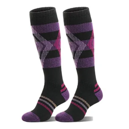 Custom Merino Ski Socks for Men and Women - Thick Terry Winter Mountaineering Crew Socks