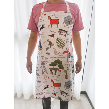 Printed Cotton Kitchen Apron