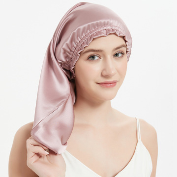 Fonnet di seta a gelso al 100% per donne - cofanetti di sonno a colori solidi e veli per capelli