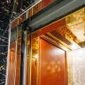 Golden Mirror Etching MRL safety Passenger Elevator