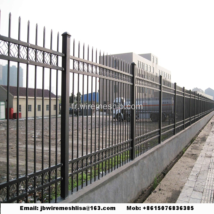 Mur de clôture en acier zingué de haute qualité