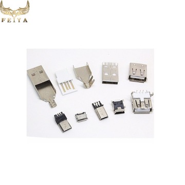 C Type 5 Pin Solder Micro USB Male Connector for Cell Phone