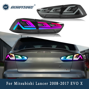 HCMotionz Car นำ RGB ไฟท้ายสำหรับ Mitsubishi Lancer 2008-2017 EVO X