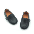 China Black Elegant Skidproof Baby Boat Shoes Supplier