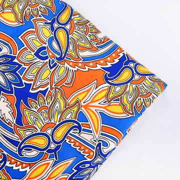 Custom Digital Printed African Print Rayon Fabric for Women's Dresses