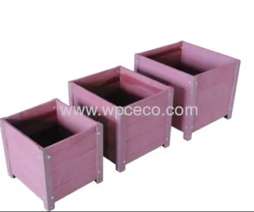 Outdoor Wpc Flower Box With All Kinds Of Color 