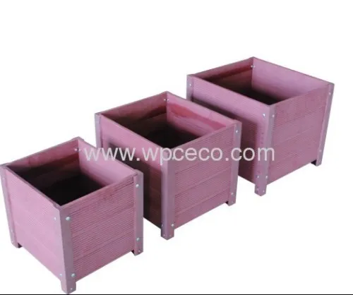 Outdoor Wpc Flower Box With All Kinds Of Color 