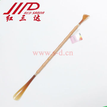 wood shoehorn with back scratcher