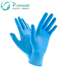 hand disposable blue nitrile powder free gloves