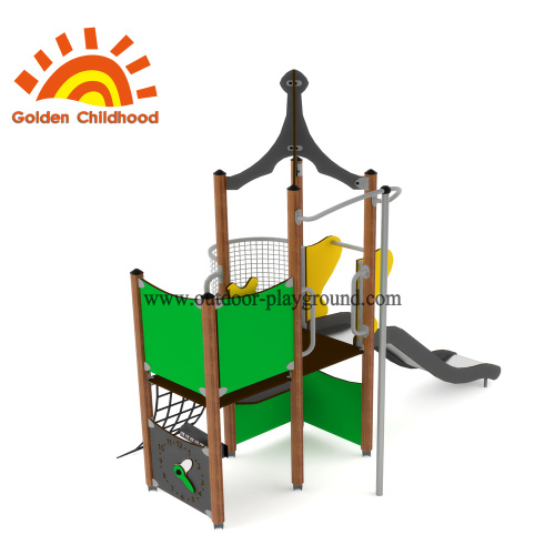 Green Outdoor Playground Equipment HPL Zu Verkaufen