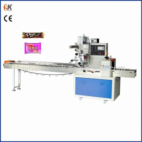 SK-W320 chocolate / cakes / small bread pillow bag flow packing machine