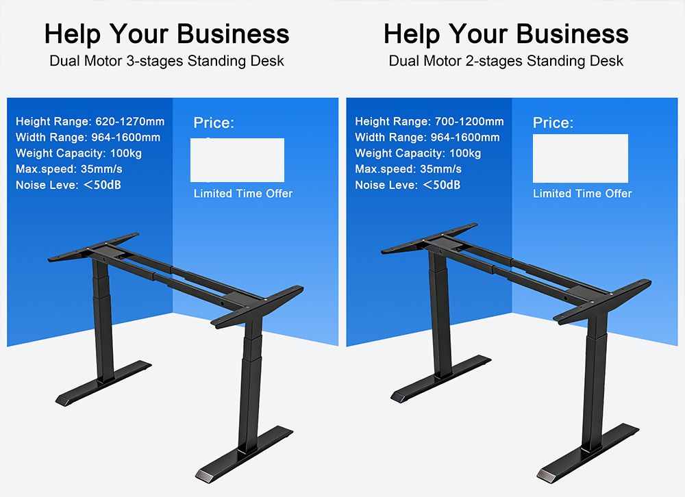 electric standing desks frame