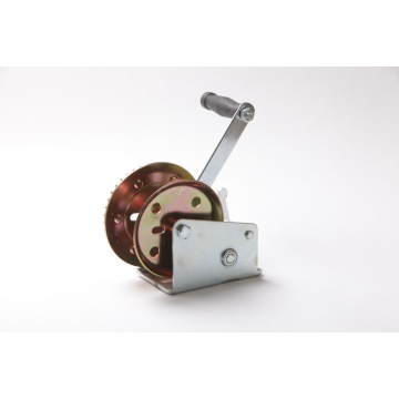 2000lbs yellwo zinc galvanized wire rope hand crank winches