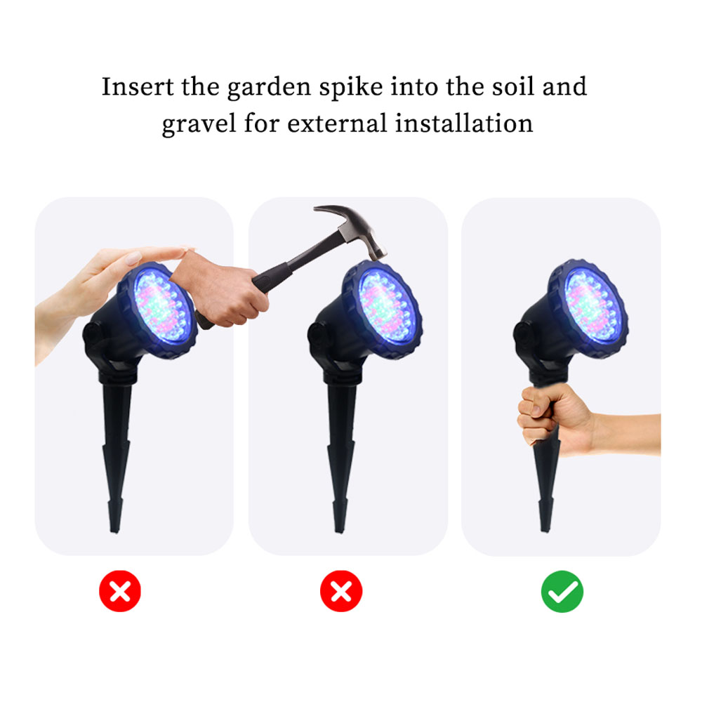 مستشعر الصور في الهواء الطلق LED Garden Pond Spot Light