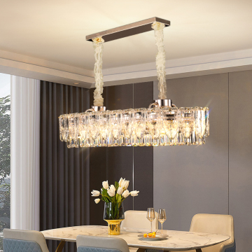 Luxury Gold LED Crystal Chandelier for Dining and Living Rooms