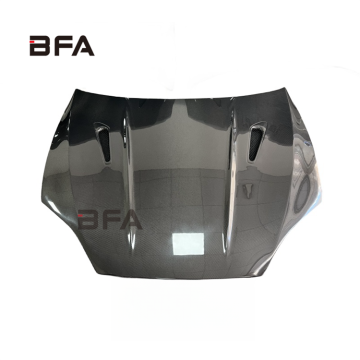 Replacement RZ-Style Open-Hole Carbon Fiber Hood for 2014-2023 Tesla Model S