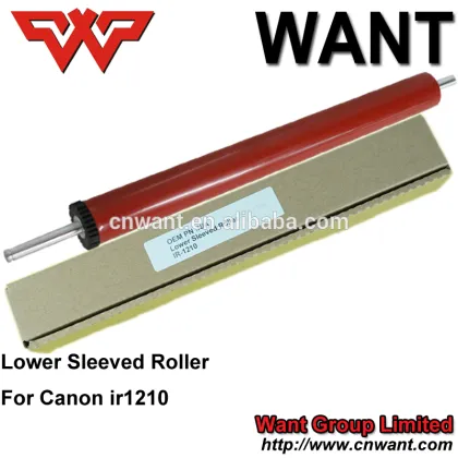 fuser lower sleeved roller for use in Canon iR1210/1230/1310/1370F