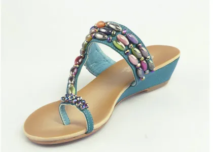 Leather Sandals , Espadrille Wedge Sandals Trend - Right Footwear