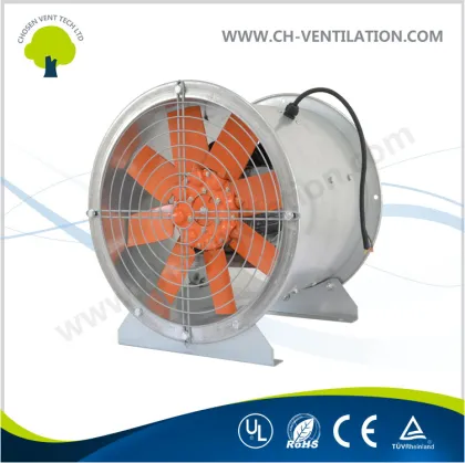 Axial Flow Ventilation Blower Fan with Aluminum Alloy Blades