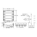 4 pieces battery holder for 18650 with pins