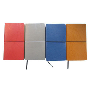 Fugal Texture Thermo PU Notebook with Horizontal Elastic Band