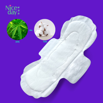 Niceday 100%certified organic hemp bio sanitary pads napkin