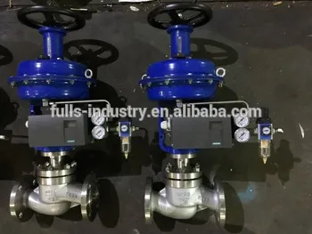 Pneumatic diaphragm Control valve with Siemens Positioner