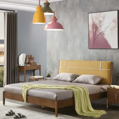 Customized Bedroom Furniture Bed Nordic Simplicity Double King Size Wall Bed