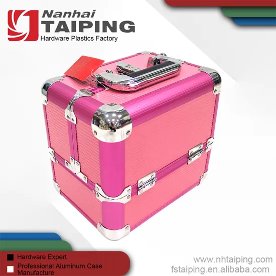 Exquisite Gift Aluminum Makeup Kit Case With 4 Trays