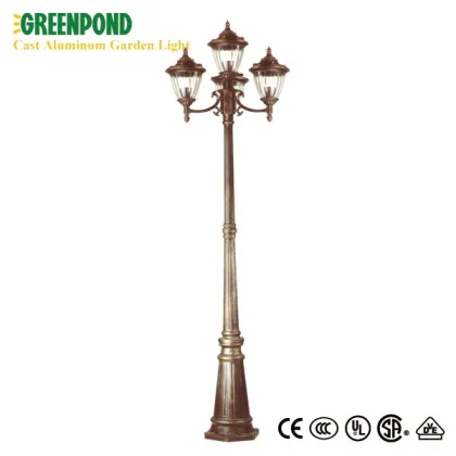Exquisite Battery Powered Cast Aluminum Courtyard Light