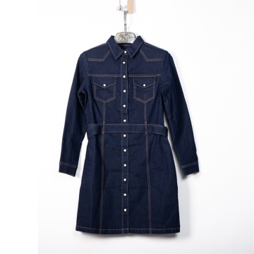 Wholesale Fashion Denim Dress Casual