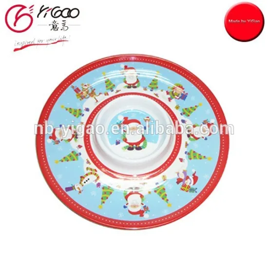 102755 Wholesale Melamine Plates Chip and Dip