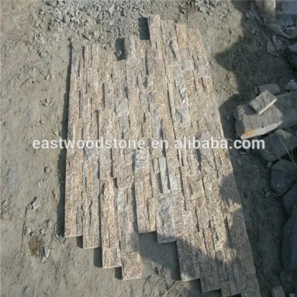 Natural split tiger skin yellow tiles