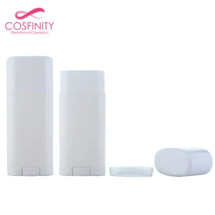 Wholesale 50G PP AS Oval Deodorant Container Deo Stick - Empty Black Deodorant Stick Container
