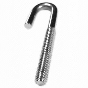 J bolt, made of stainless steel, steel, brass