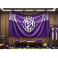 Premium colorful Christmas flag