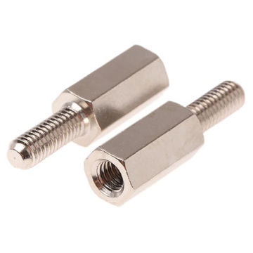 Brass standoff bolts round knurling standoff bolts