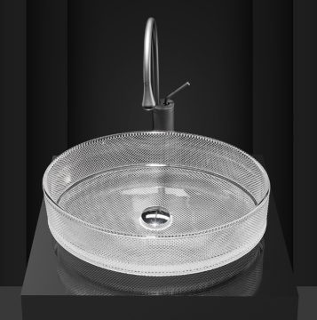 2024 Luxury Glass Wash Basin Vessel Bowl for Hotels and Bathrooms