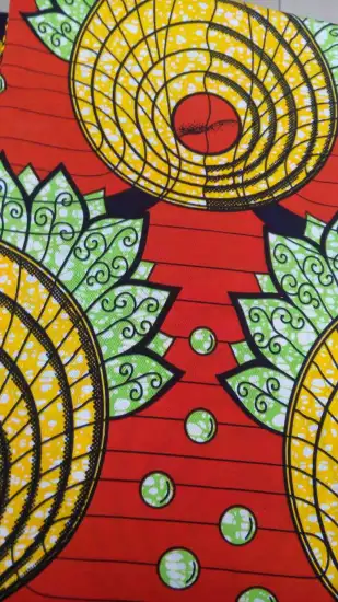 100% Cotton Fabric, Real Wax Print with Bubbles