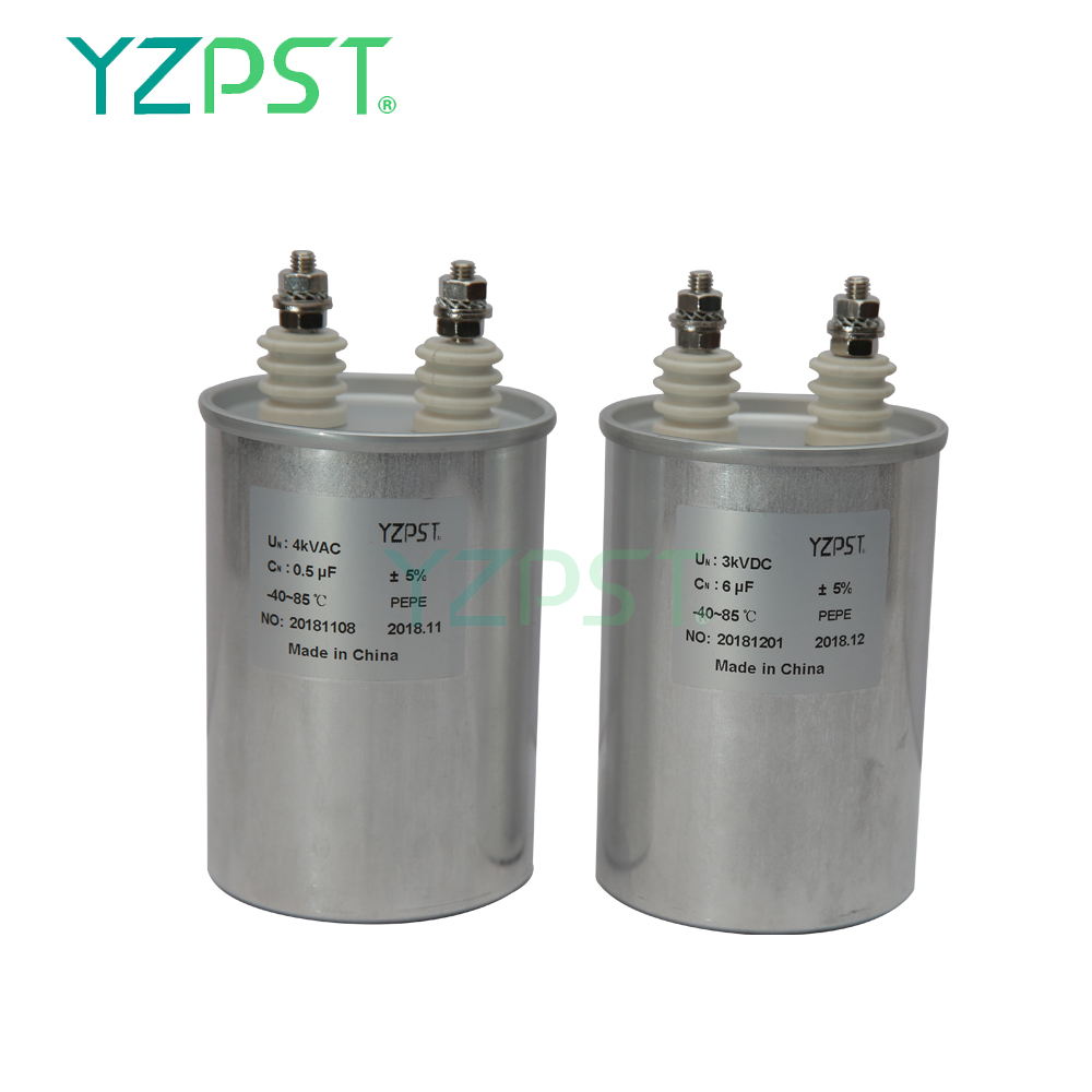 Capacity stable damping and absorption capacitors 3kVDC 6UF