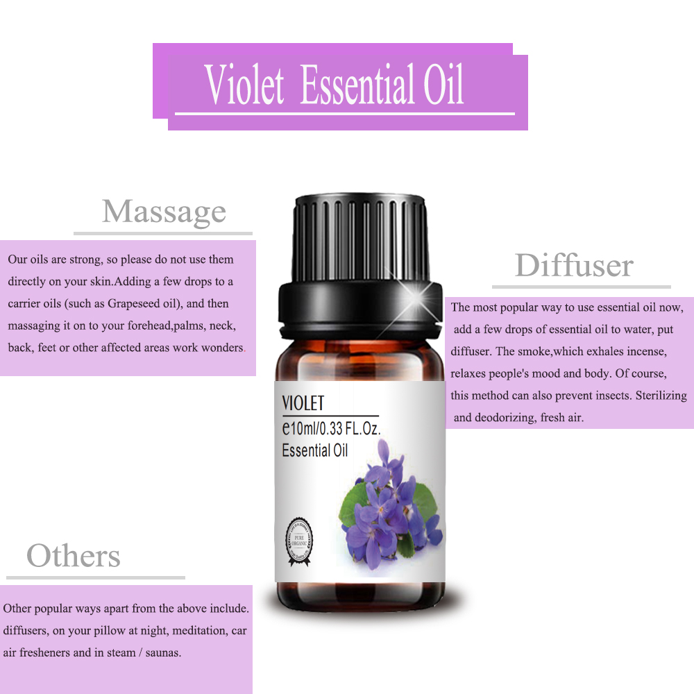 10ml cosmetic grade private label violet essential oil aroma