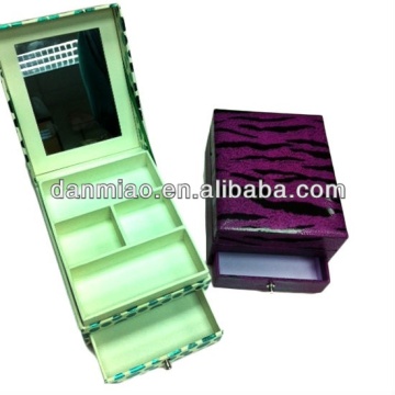 Fancy paperboard jewelry gift box with mirror