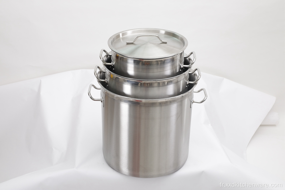 Stockpot en acier inoxydable multifonctionnel premium