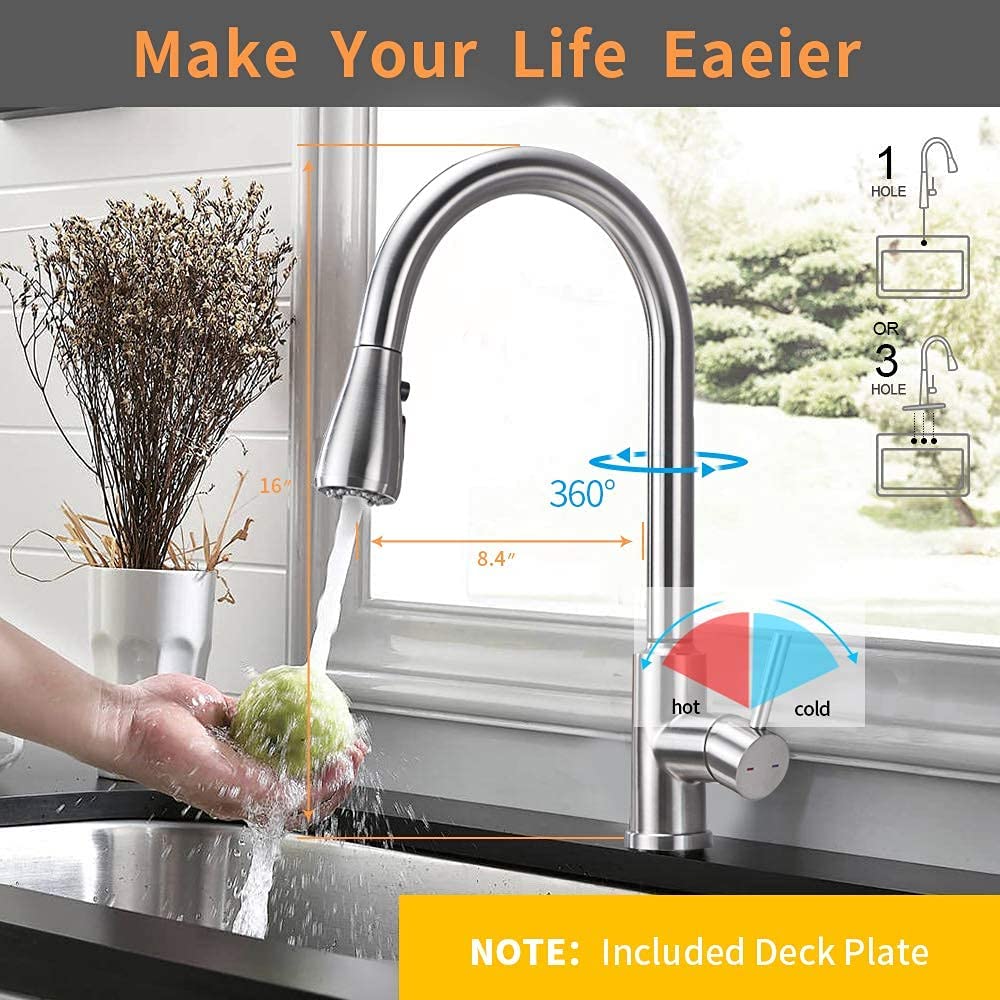 Pull Down Sprayer Touchless Kitchen Faucet