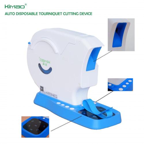 Hand Free Auto Disposable Tourniquet Cutting Device