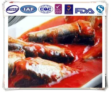 canned mackerel in tomato sauce /fish canned