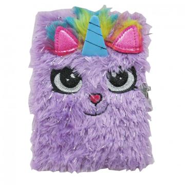 PURPLE PLUSH NOTEBOOK -0