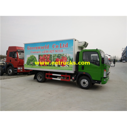 4m HOWO Refrigerated Insulated Box Trucks