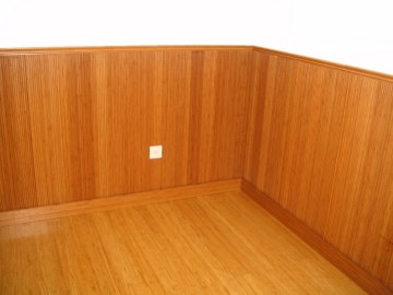 Carbonized Vertical Bamboo Wall Panels