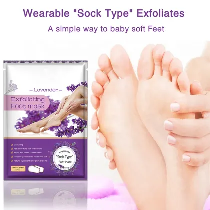Lavender Foot Mask Cream: Customizable Private Label Exfoliating & Moisturizing Foot Mask